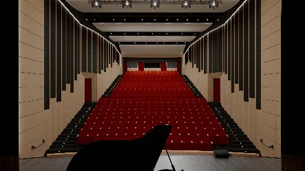 Progettazione acustica mediante simulazione: Teatro di Lacchiarella (MI).